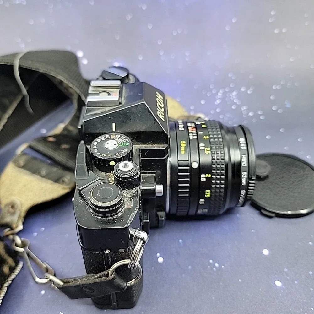 Ricoh XR-2 35mm Film Camera w/ 50mm W/ Additional Lens Untested As-Is